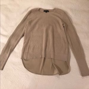 Beige banana republic sweater blouse